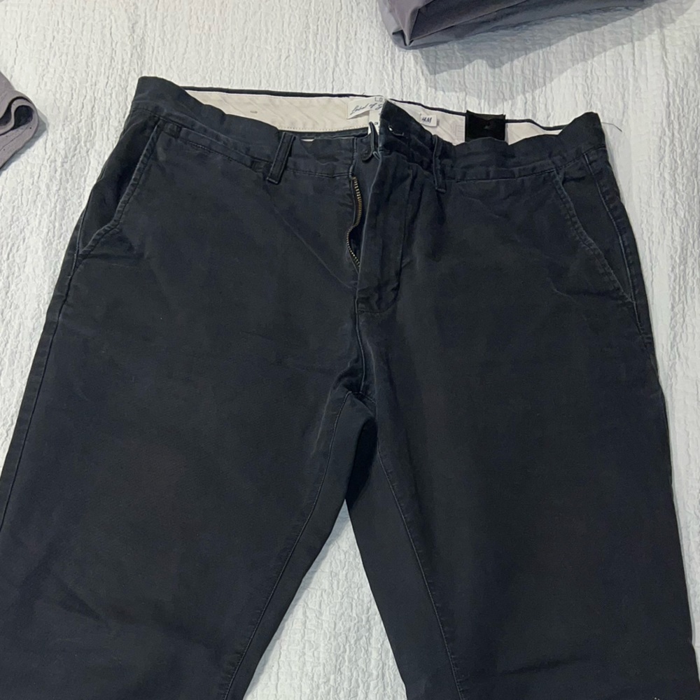 Washed black H&M khakis